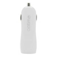 Зарядний пристрій Optima 2*USB (1A) White (40805)