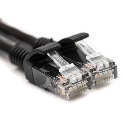 Patch cord 15m, UTP, cat.5e, CU, black PowerPlant (CA911660)