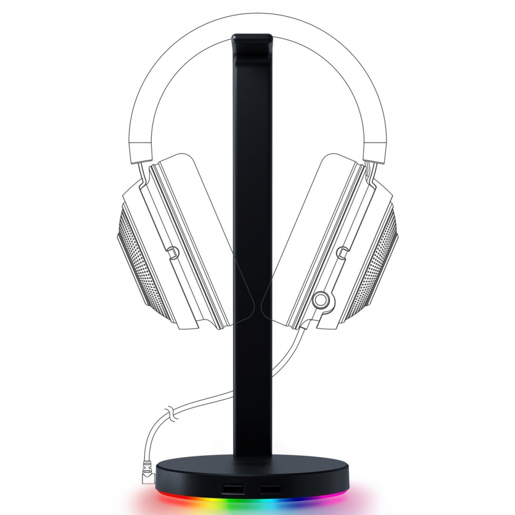 Підставка для гарнітури Razer Base Station V2 Chroma (RC21-01510100-R3M1)