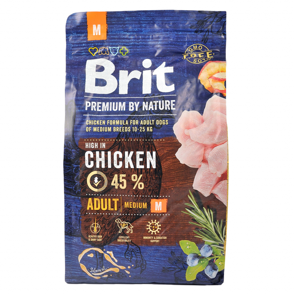 Сухий корм для собак Brit Premium Dog Adult M 3 кг (8595602526352) Сухий корм для собак Brit Premium Dog Adult M 3 кг (8595602526352)