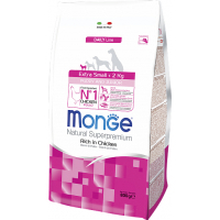 Dry dog food Monge Extra Small Puppy with chicken flavor 800 g (8009470011402)