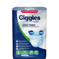 Diapers for adults Giggles Large 100-150 cm 30 pcs (8680131204885)
