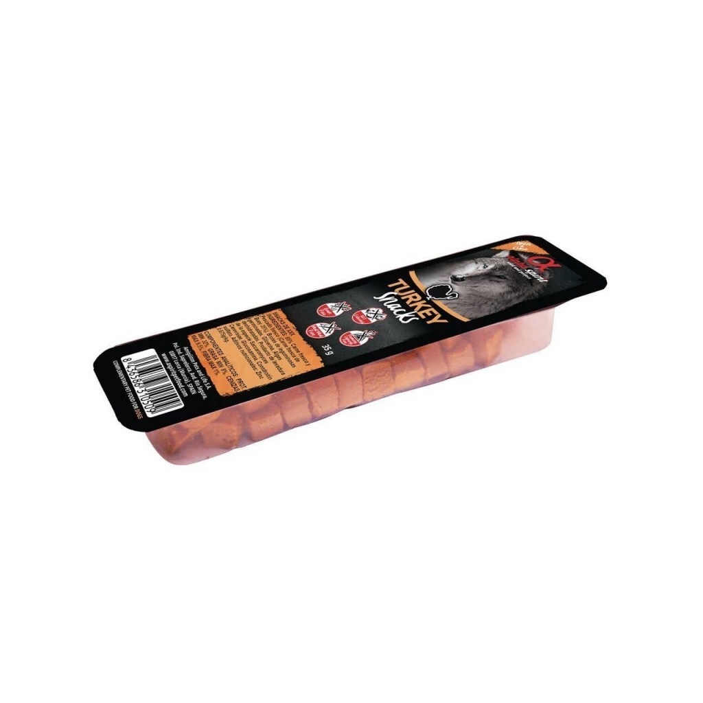 Ласощі для собак Alpha Spirit DOG напіввологі індичка 35 г (8436586310509)