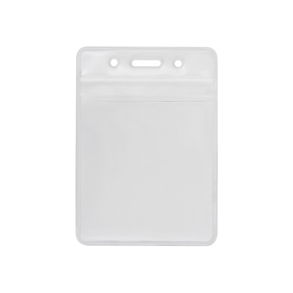 Бейдж Optima вертикальний замок zip lock PVC, 91х128 мм (O45629) Бейдж Optima вертикальний замок zip lock PVC, 91х128 мм (O45629)