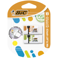 Bic Plast Office Mini eraser, 2 pcs in a blister (bc927858)