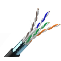 Кабель мережевий OK-Net FTP 305м (F/UTP cat.5E-SL) (КППЕ-ВП (100) 4x2x0,46)