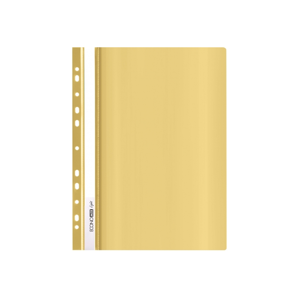 Папка-швидкозшивач Economix А4 Light з перфорації, жовта (E38504-05)