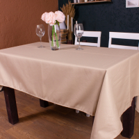 MirSon tablecloth Cotton No. 002 Beige Strong 130x260 cm (2200006737629)
