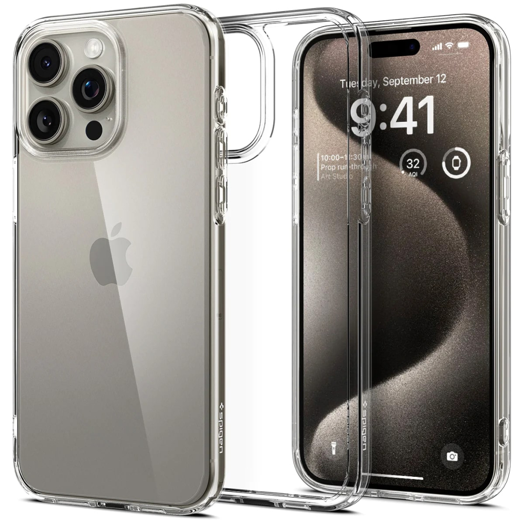 Чохол до мобільного телефона Spigen Apple iPhone 15 Pro Max Ultra Hybrid Crystal Clear (ACS06565) Чохол до мобільного телефона Spigen Apple iPhone 15 Pro Max Ultra Hybrid Crystal Clear (ACS06565)