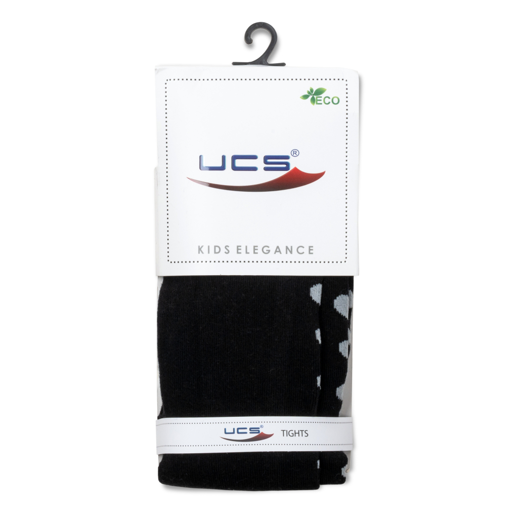 Колготки дитячі UCS Socks із сердечками (M0C0301-1443-5G-black)