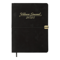 Buromax weekly dated 2025 VELOUR, A5 black (BM.2134-01)