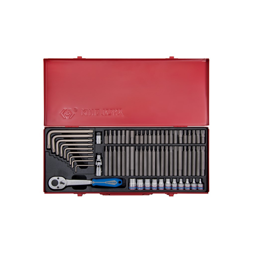 Набір інструментів KING TONY біт і головок 3/8" 69 шт (5169PR) Набір інструментів KING TONY біт і головок 3/8" 69 шт (5169PR)