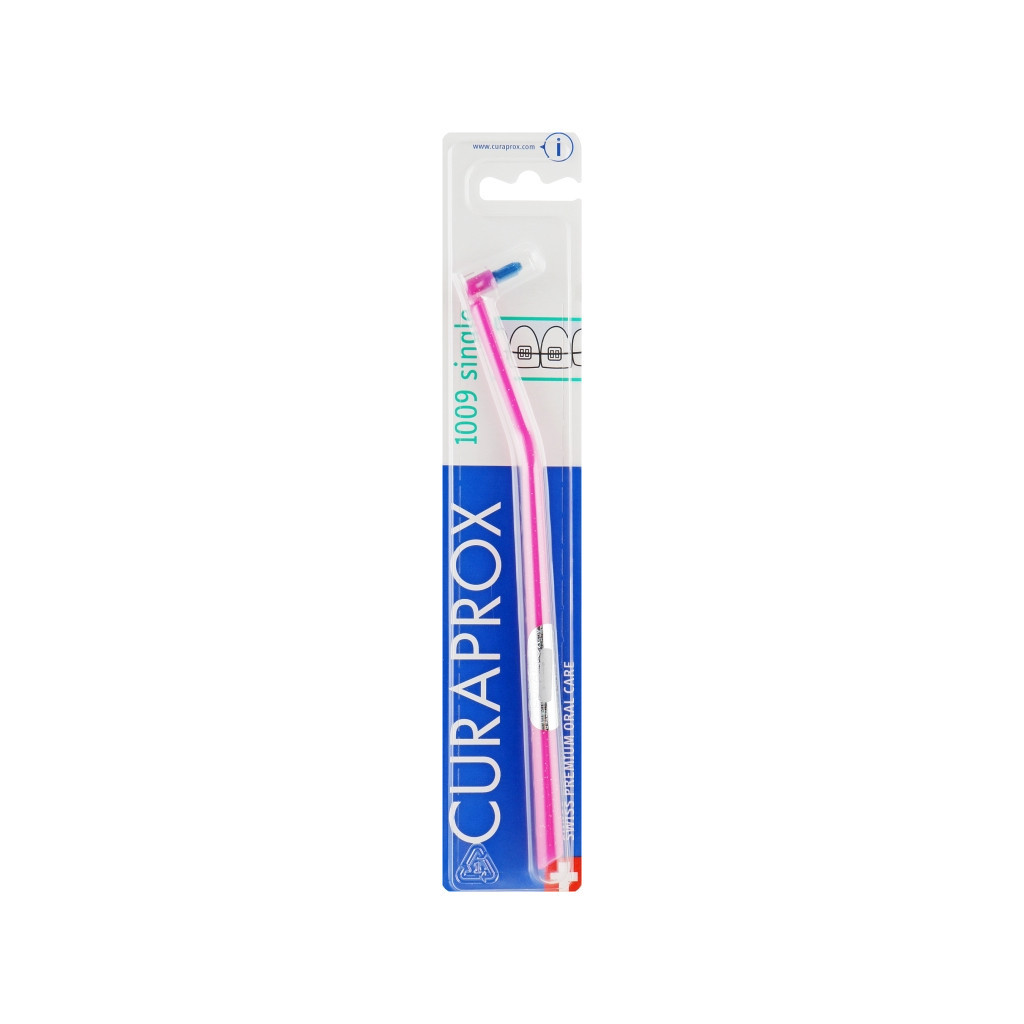Зубна щітка Curaprox CS 1009 Single & Sulcular 9 мм Монопучкова Рожева (CS 1009-04)