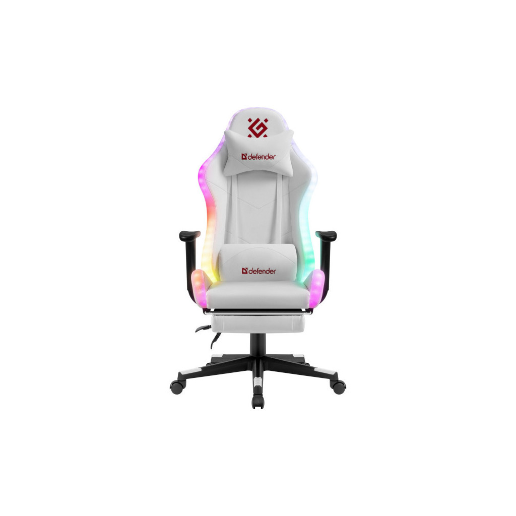 Крісло ігрове Defender Watcher RGB White (64336)