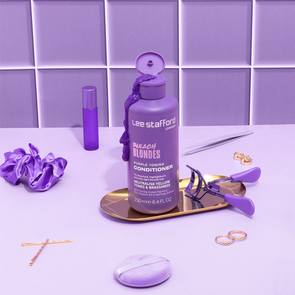 Кондиціонер для волосся Lee Stafford Bleach Blondes Purple Toning Conditioner 50 мл (5060282708372)
