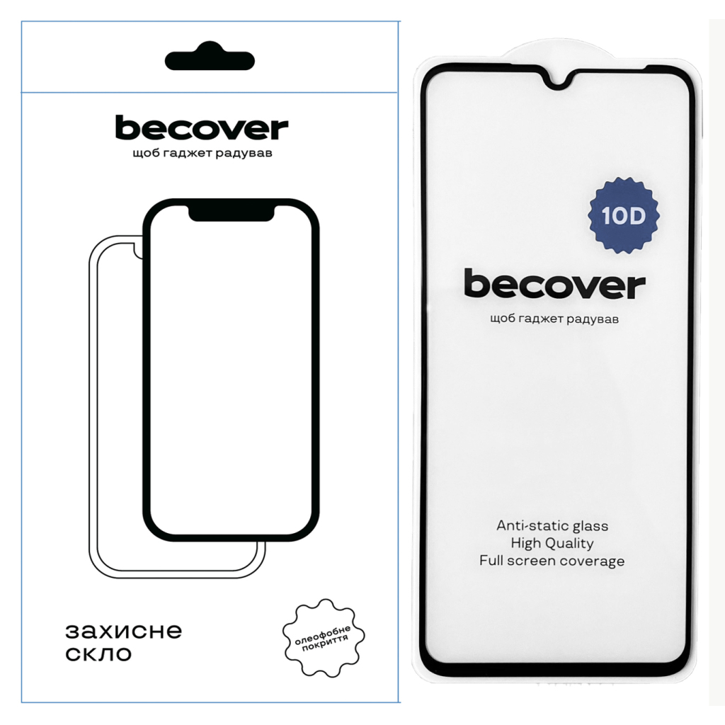 Скло захисне BeCover Realme Note 50 10D Black (711669)