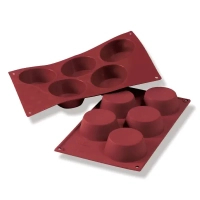 Mold for baking Silikomart "Muffin" 81 mm, h 32 mm (SF024/C)