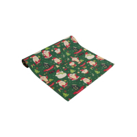 Table runner Provence Santa on green 40x140 cm (035779)