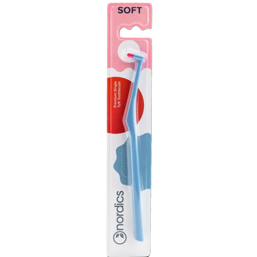 Зубна щітка Nordics Single Tuft Soft Blue Монопучкова (3800501908037)