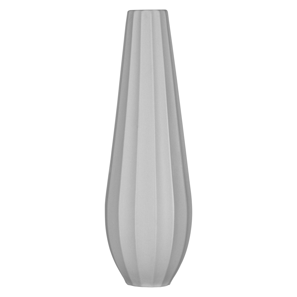 Ваза Ardesto Molize, 8.5х27.5см, порцеляна, сірий (AR3810G)