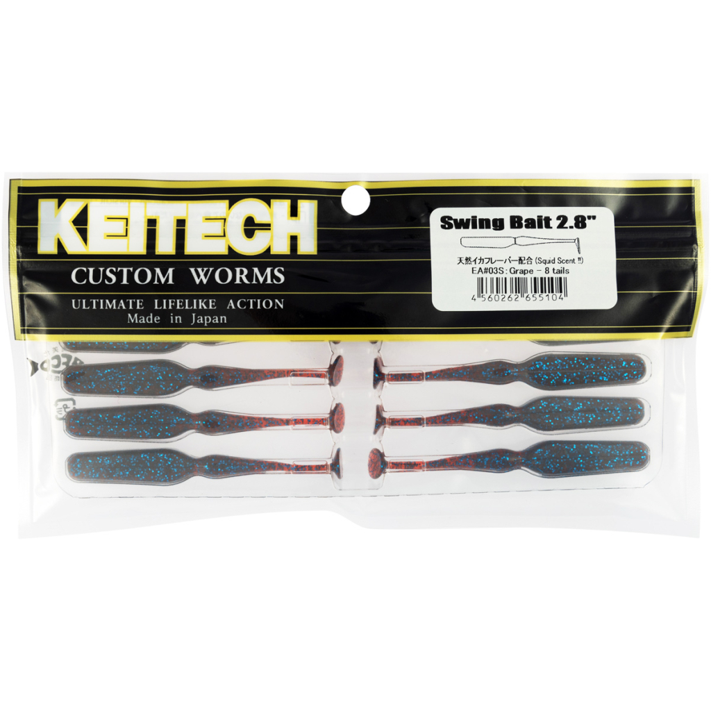 Силікон рибальський Keitech Swing Bait 2.8" (8 шт/уп) EA03 Grape (1551.14.92) Силікон рибальський Keitech Swing Bait 2.8" (8 шт/уп) EA03 Grape (1551.14.92)