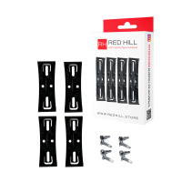 RedHill invisible license plate frame, black, set of 4 (24-053-IS)