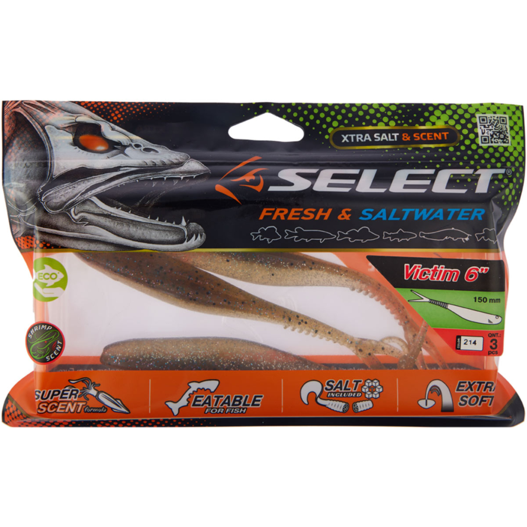 Силікон рибальський Select Victim V-Tail 6" 214 (3 шт/уп) (1870.74.55) Силікон рибальський Select Victim V-Tail 6" 214 (3 шт/уп) (1870.74.55)