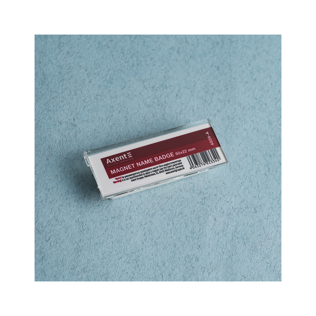Бейдж Axent акриловий на магніті 4509 (60х22 мм) (4509-A)