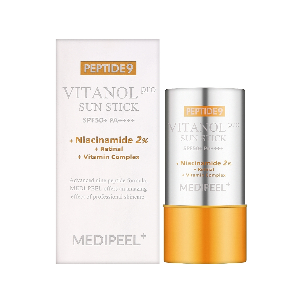 Засіб від засмаги Medi-Peel Peptide 9 Vitanol Sun Stick Pro SPF50+ Стік з пептидами та вітамінним комплексом 23 г (8809941822250)