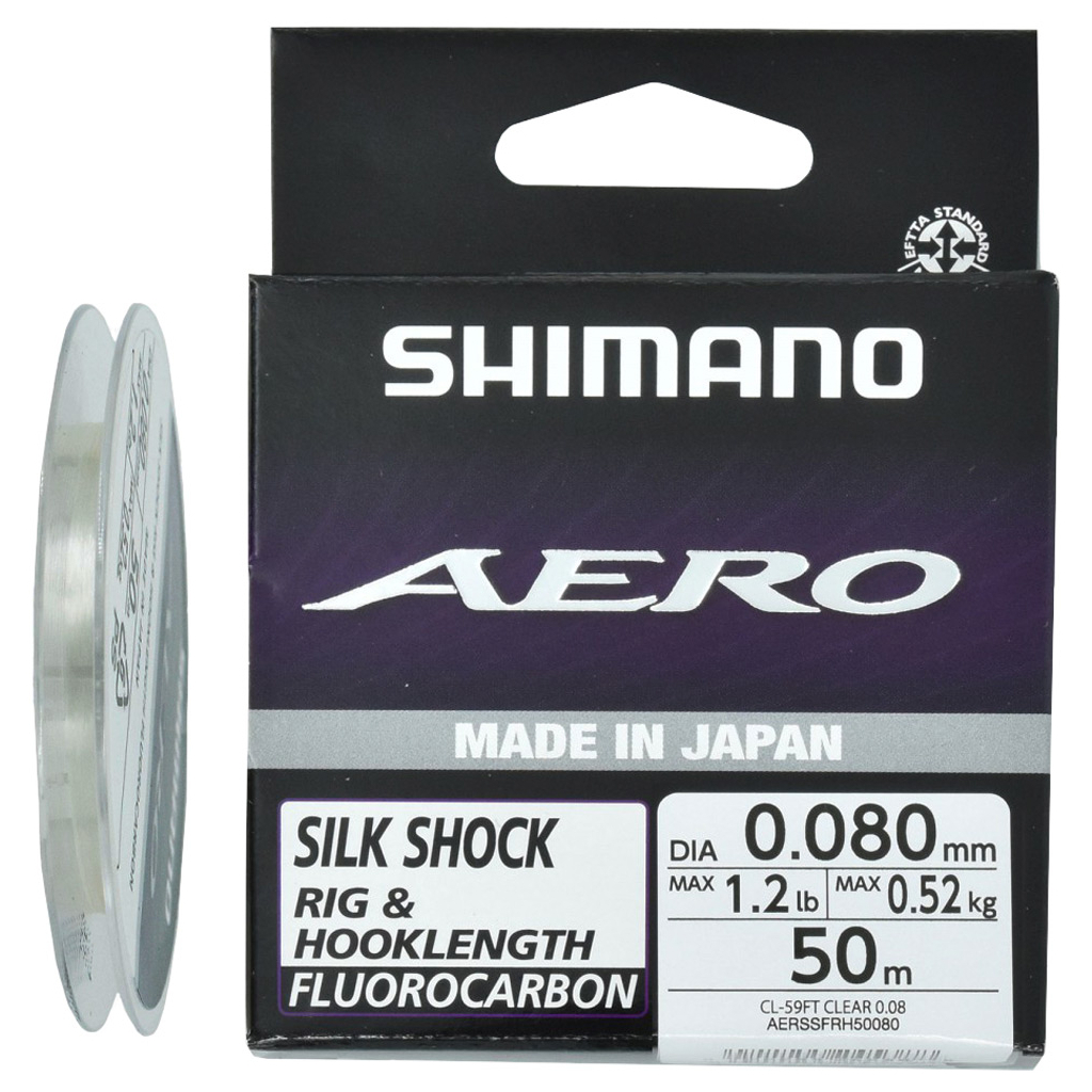 Флюорокарбон Shimano Aero Silk Shock Fluoro Rig/Hooklength 50m 0.179mm 3.01kg (2266.58.62) Флюорокарбон Shimano Aero Silk Shock Fluoro Rig/Hooklength 50m 0.179mm 3.01kg (2266.58.62)