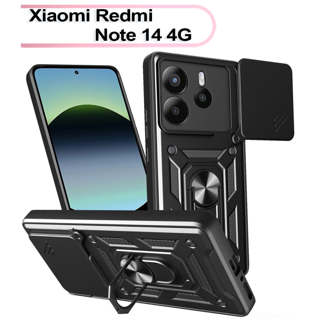 Чохол до мобільного телефона BeCover Military Xiaomi Redmi Note 14 4G Black (713451)