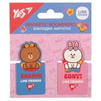 Bookmarks for books Yes magnetic Line Friends, die-cut, 2 pcs (708399)