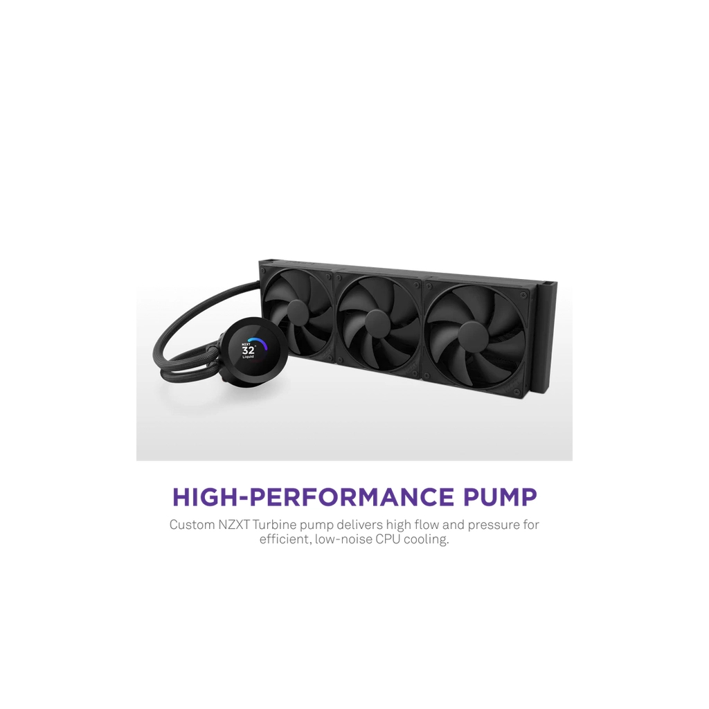 Система рідинного охолодження NZXT Kraken Plus V2 360mm AIO liquid cooler w/Displ (RL-KN360-B2) Система рідинного охолодження NZXT Kraken Plus V2 360mm AIO liquid cooler w/Displ (RL-KN360-B2)