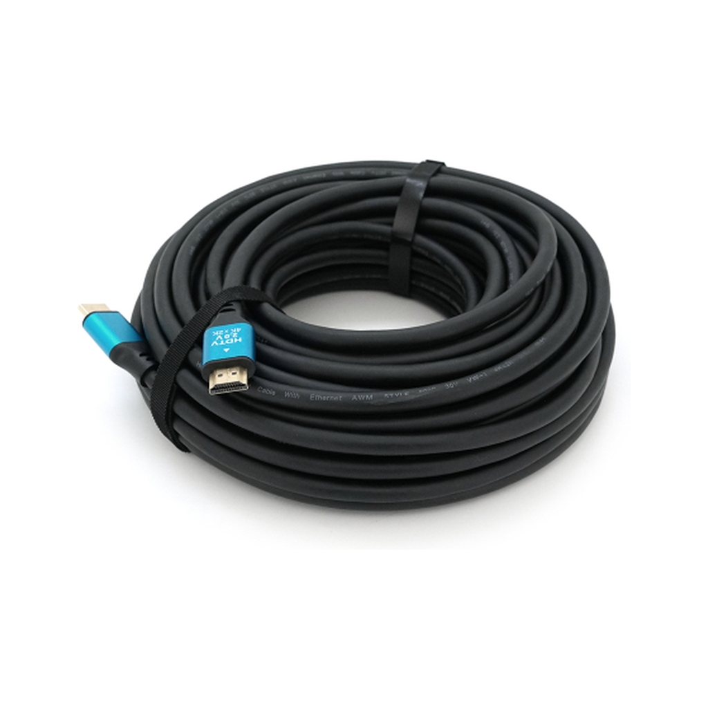 Кабель мультимедійний HDMI M to HDMI M 15.0m V2.0 4Kx2K black Merlion (YT-HDMI(M)/(M)4KV2.0-15m/19121) Кабель мультимедійний HDMI M to HDMI M 15.0m V2.0 4Kx2K black Merlion (YT-HDMI(M)/(M)4KV2.0-15m/19121)
