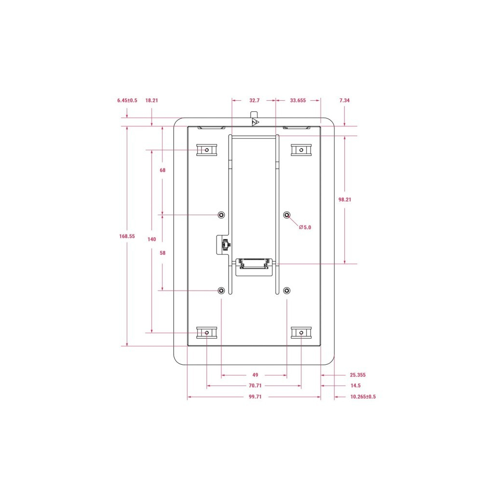 Екран для Мікро ПК Raspberry Pi Touch Display 2 - 7" (SC1635)