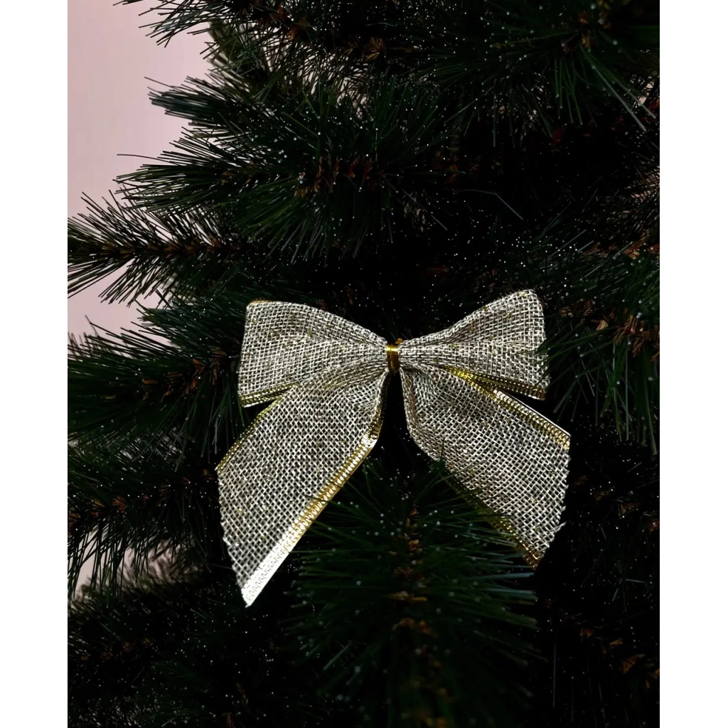 Прикраса декоративна Chomik Бант текстильний 6 шт, 10 см, золотистий (5900779856165_2) Прикраса декоративна Chomik Бант текстильний 6 шт, 10 см, золотистий (5900779856165_2)