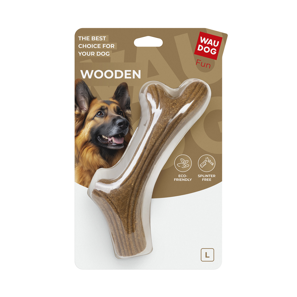 Іграшка для собак WAUDOG Fun Wooden Ріг жувальний L (6257)