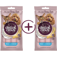 Treats for dogs Delickcious Creamy milk with cheese 1+1 (4820269148062)