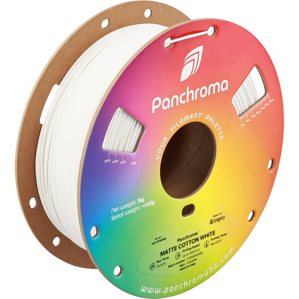 Пластик для 3D-принтера Polymaker PLA PANCHROMA MATTE 1,75mm 1kg COTTON WHITE (CA04016)
