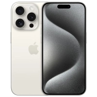 Мобільний телефон Apple iPhone 15 Pro 128Gb White Titanium (Grade B) USED (iP15Pr12WhT_B)