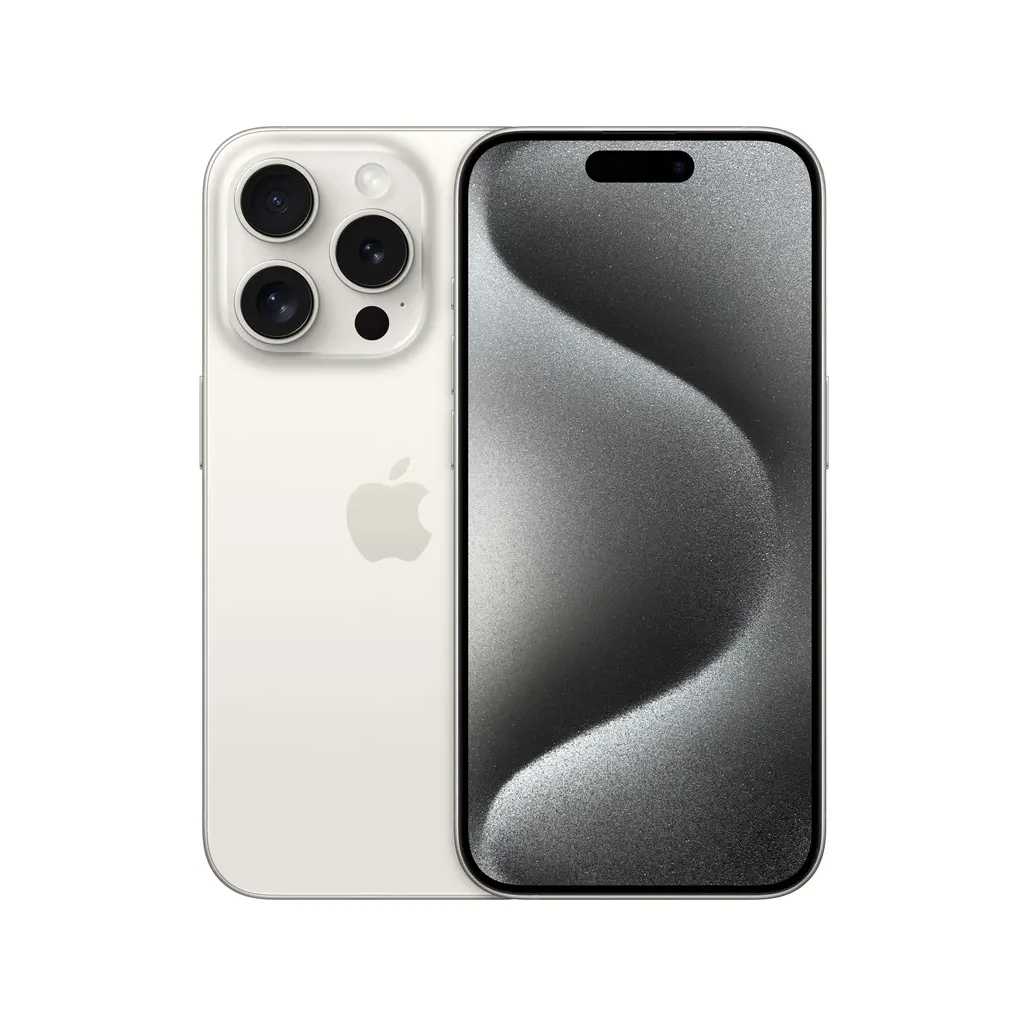 Мобільний телефон Apple iPhone 15 Pro 128Gb White Titanium (Grade B) USED (iP15Pr12WhT_B)