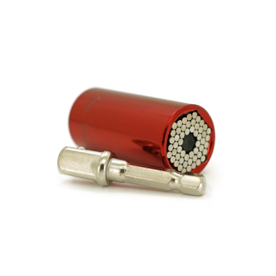 Торцева головка Voltronic універсальна для шуруповерта 7-19 mm (25*52) 3/4 Red (YT-UnScTRD)