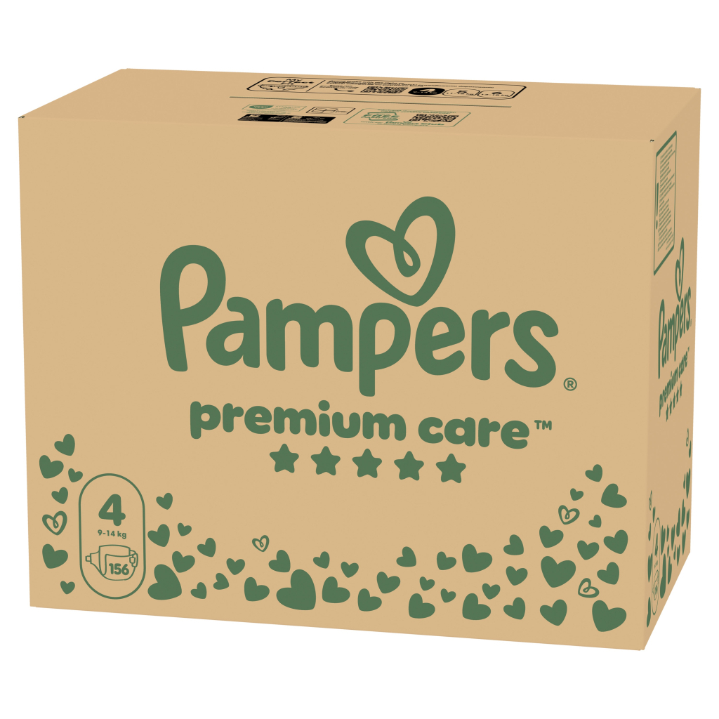 Підгузки Pampers Premium Care Розмір 4 (9-14 кг) 156 шт (8006530223591) Підгузки Pampers Premium Care Розмір 4 (9-14 кг) 156 шт (8006530223591)