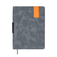 Buromax weekly undated VERONA, A5, gray, piece. leather 336 pages (BM.20150-09)