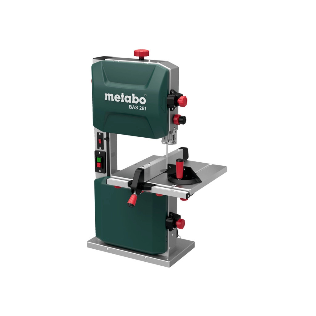 Стрічкова пила Metabo BAS 261 Precision, 400W, ВхШ різу 103x245мм, швидкість різу 735м/хв, стіл 328x335мм (619008000)