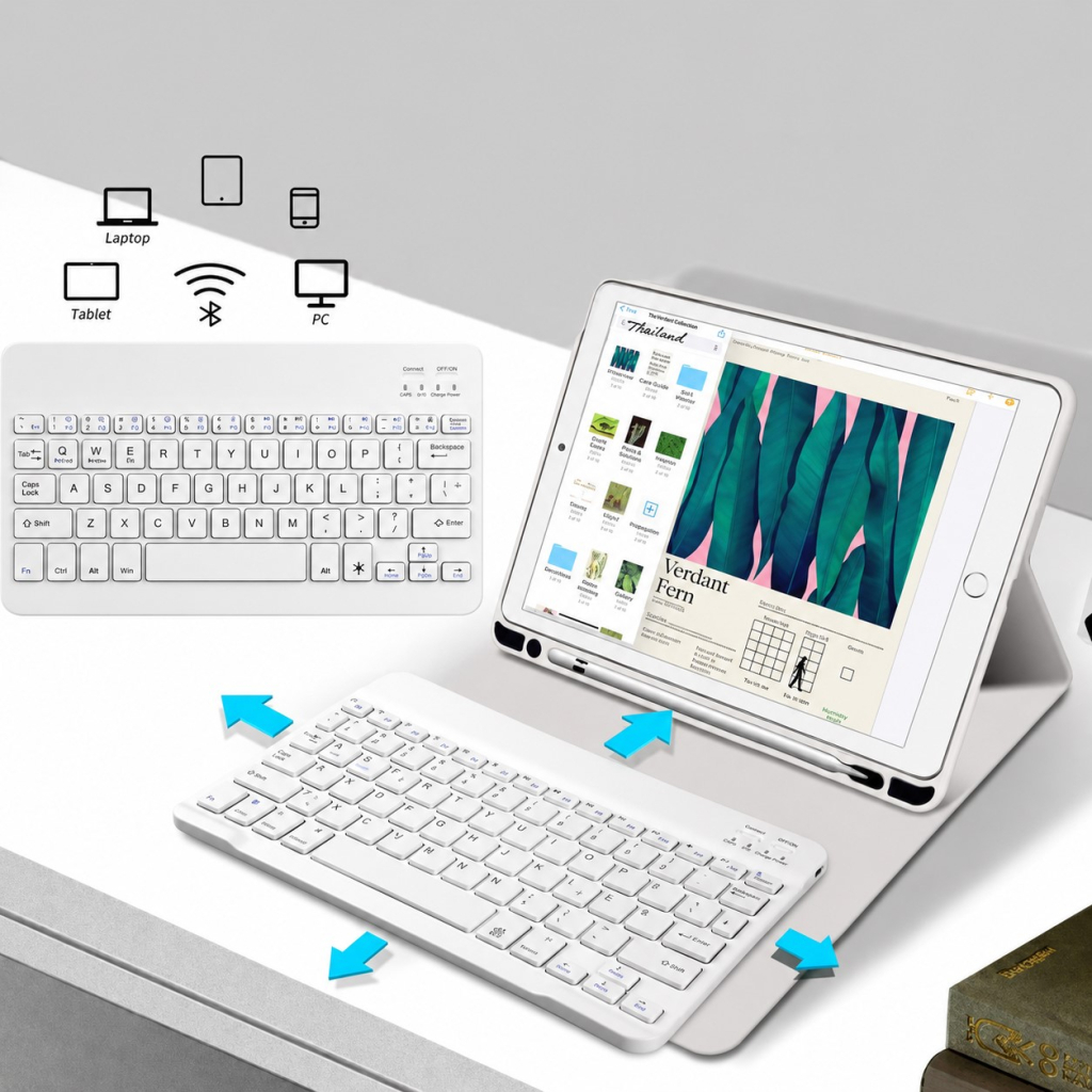 Чохол до планшета BeCover Wireless Keyboard Apple iPad Pro 11" M5 2025 Gray (715985)