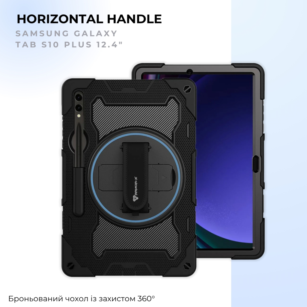Чохол до планшета BeCover Horizontal handle Samsung Galaxy Tab S10 Plus (SM-X820/SM-X826) 12.4" Black (716002)