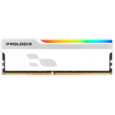 Модуль пам'яті для комп'ютера DDR4 8GB 3600 MHz Onyx White RGB Prologix (PRO8GB3600YWR4)