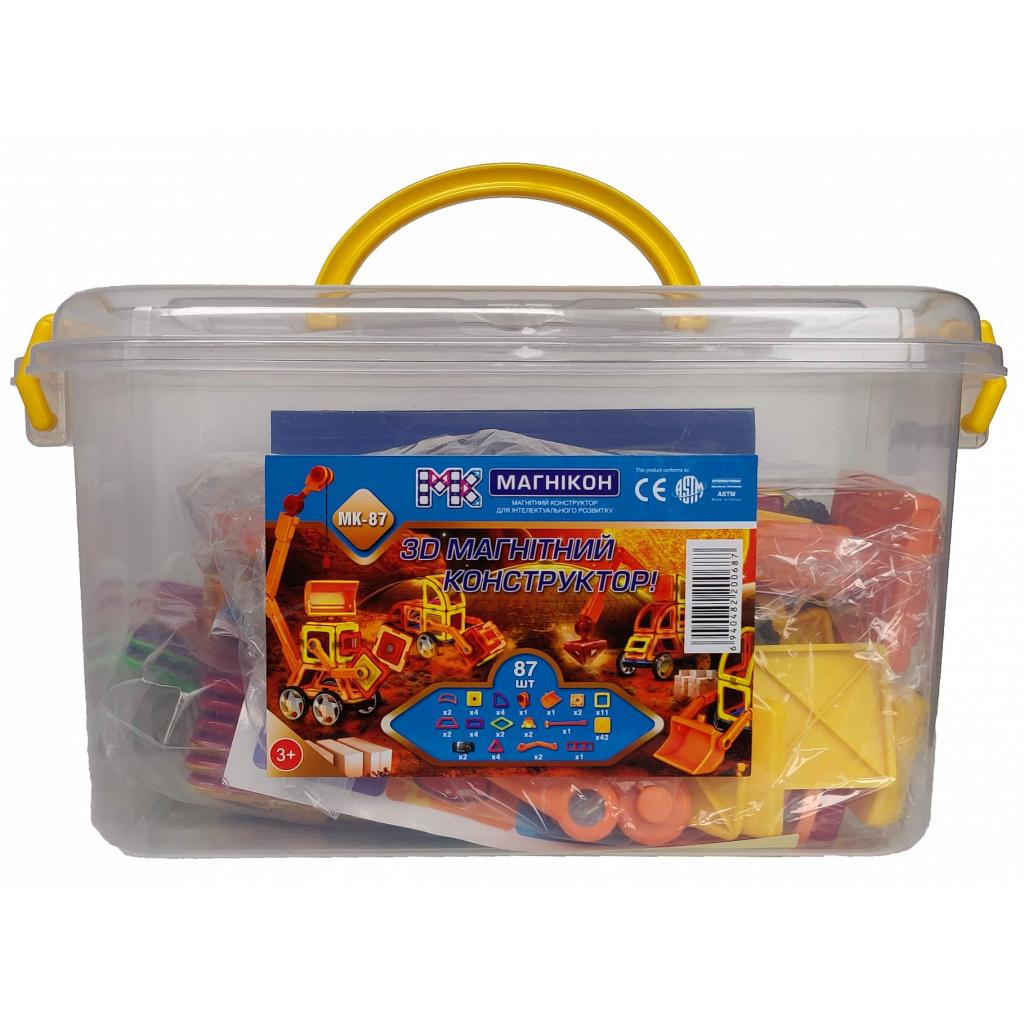 Конструктор Магнікон 87 деталей Plastic box (MK-87) Конструктор Магнікон 87 деталей Plastic box (MK-87)