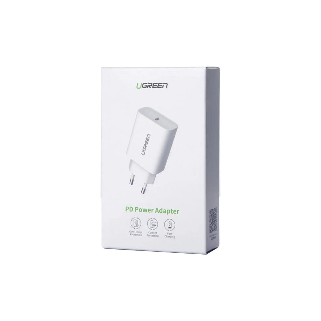 Зарядний пристрій Ugreen CD137 Type-C PD 20W Charger (White) (60450) Зарядний пристрій Ugreen CD137 Type-C PD 20W Charger (White) (60450)